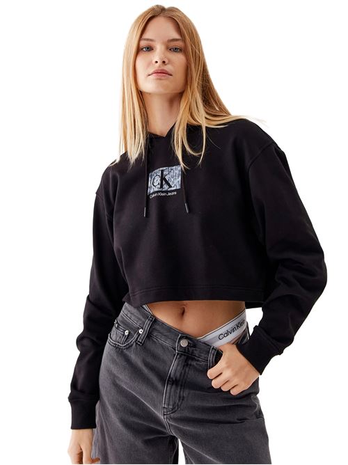 CALVIN KLEIN Cropped Oversize Sweatshirt CALVIN KLEIN | J20J221332BHE